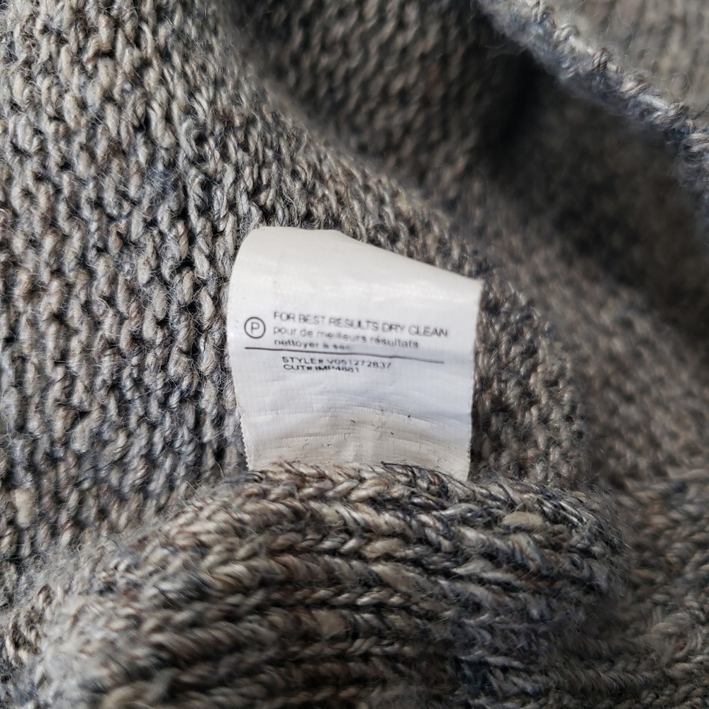 Vince Linen Viscose V Neck Marled Knit Sweater Gray Womens‎ M Neutral Capsule - Picture 6 of 7